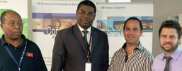 Left to right: Judah Padi, Yemi Fatunla, Deon van Zyl and Jon Flamm